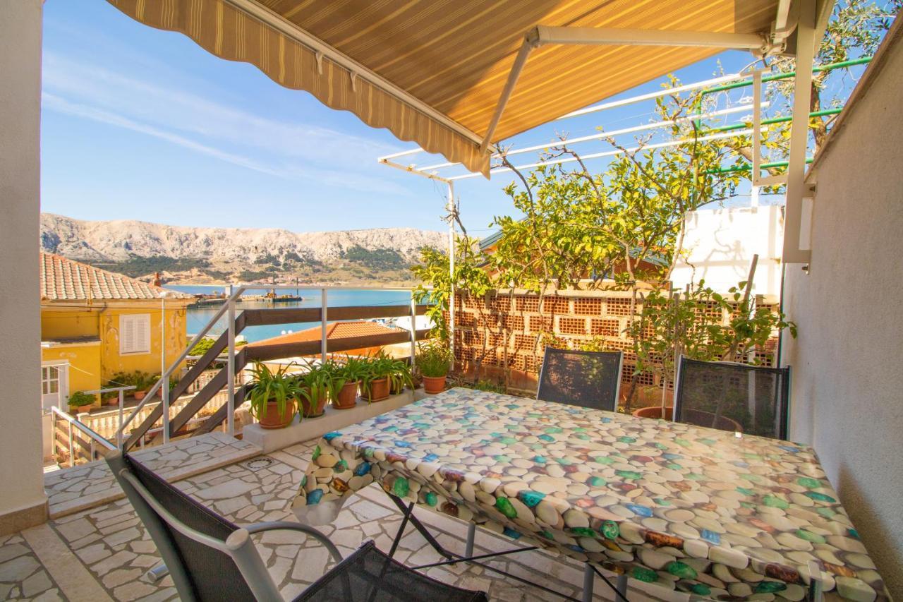 Apartment Mario With Terrace And Sea View Baška Kültér fotó